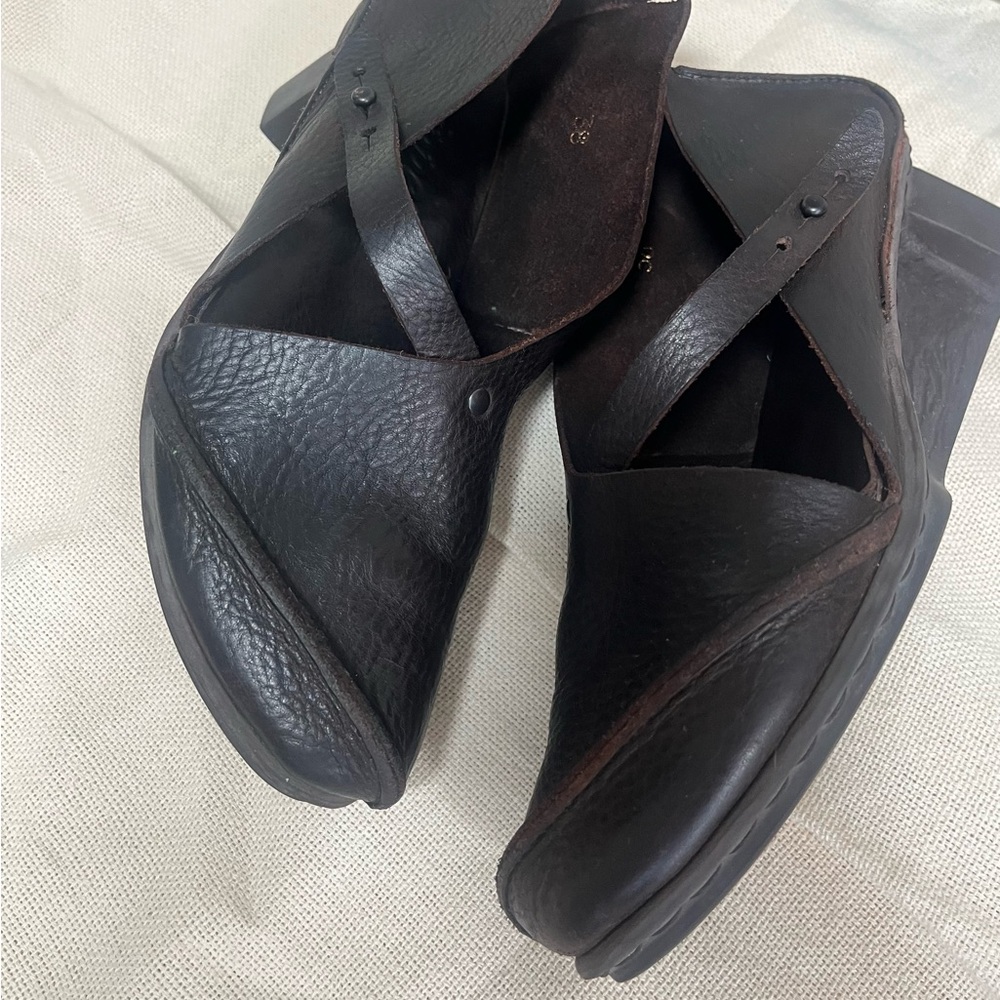 Trippen brown leather shoes